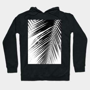 Palms print, Scandinavian, Nordic, Black and white, Tropical print, Scandinavian art, Modern art, Wall art, Print, Minimalistic, Modern Hoodie